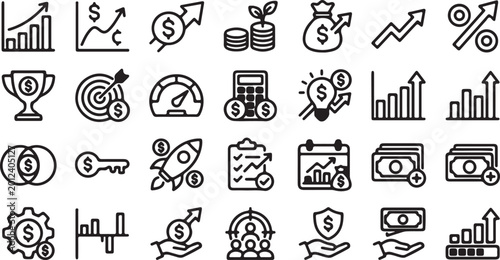 Business and Finance Icon Set