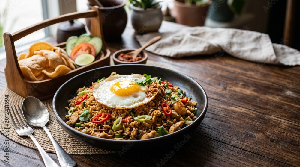 Fototapeta premium chicken with rice