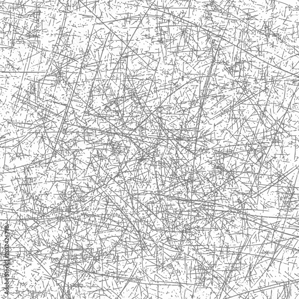 Obraz premium Abstract gray scratch marks on white surface graphic design texture pattern