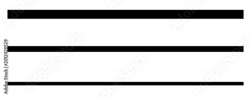 Obraz na plátne Modern linear stripe pack with varying thickness levels