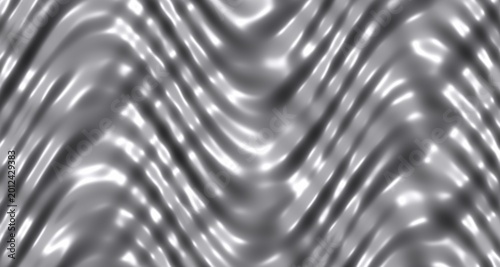 Canvastavla Glossy 3D rendered wave surface with specular highlights