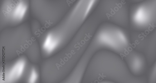 Bild auf Leinwand Glossy 3D rendered wave surface