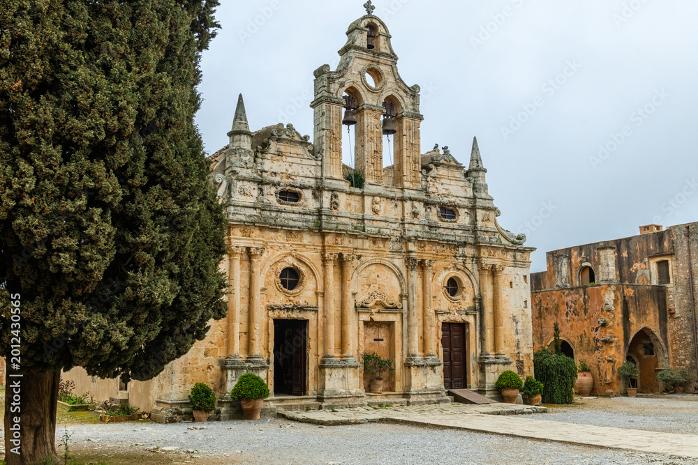 Fototapeta premium Venetian Architecture of Arkadi Monastery in Crete