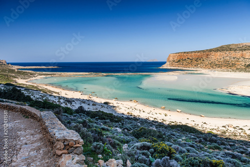 Bilde på lerret Panoramic View of Balos Bay and Gramvousa