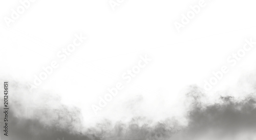 Canvastavla Smoke rising up into the air with misty fog  natural phenomenon transparent back