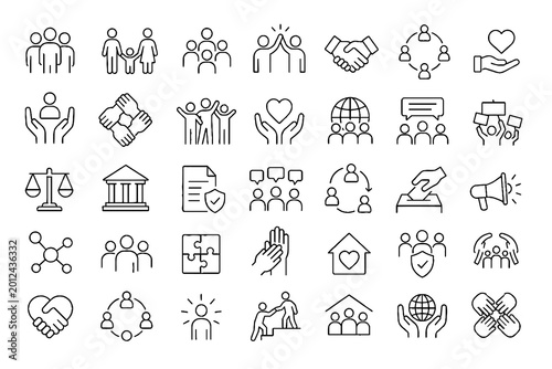 Landscape and Nature Solid Icon Set with Mountains, Rivers, and Natural Scenery Symbols