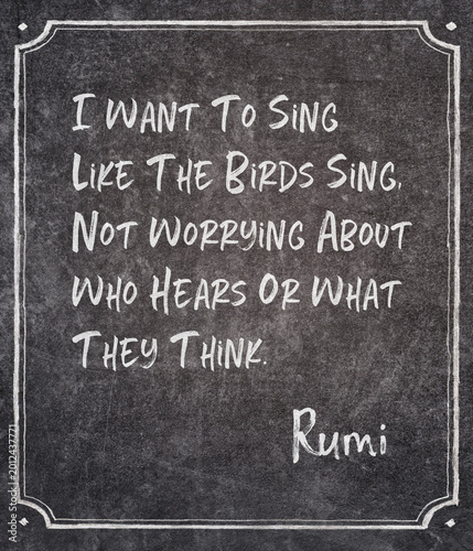 what they think Rumi quote