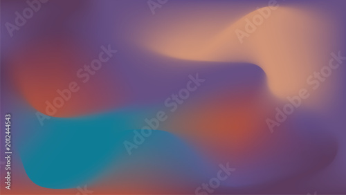 Abstract background with colorful gradients and blurred wavy shapes.