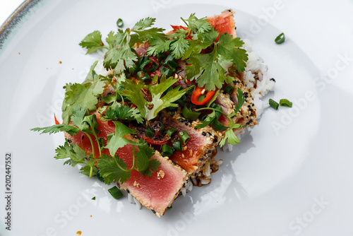 Fotografie Seafood Dish Presentation