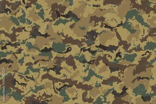 Photos Military camouflage seamless pattern background with classic khaki green brown a