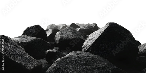 Environment, graphic resources, Stones scattered over the horizon.