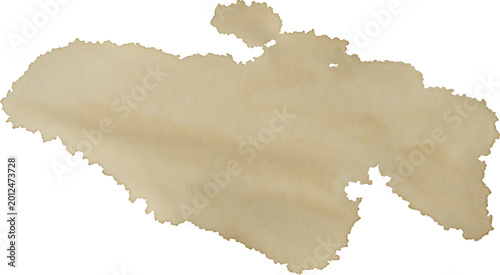 Obraz na plátně Coffee stains isolated on white background