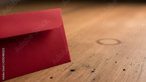 envelope on a table