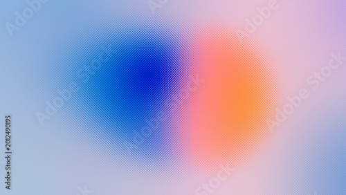 Abstract gradient background with vibrant blue and orange circles on a soft pastel backdrop, frosted glass texture.