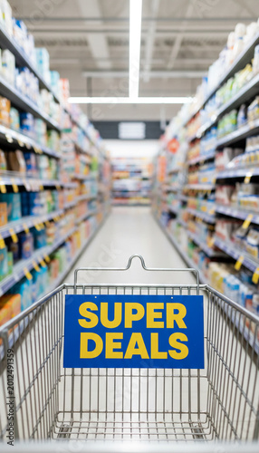 Shopping cart with 