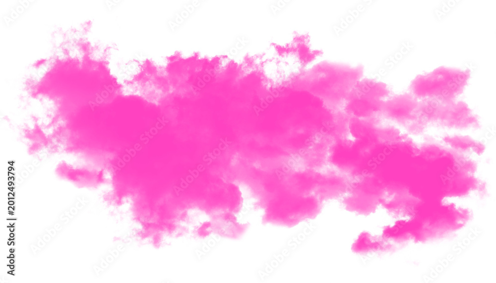 Fototapeta premium Bright Pink Neon Smoke Overlay PNG with Transparent Background
