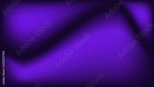 Foto A bright abstract blue background features a glowing spotlight and purple wave t
