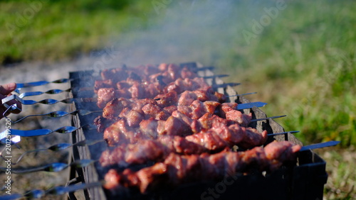 Tableau sur toile Grilling Tasty Dish Barbecue