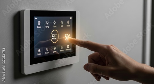 Smart Home Automation System Control Panel.