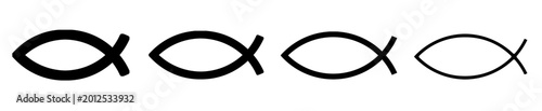 Φωτογραφία Banner Christian fish set