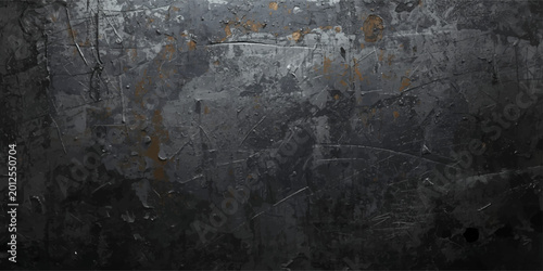 Tableau sur toile A textured vintage backdrop featuring an aged grunge concrete wall with dark pai