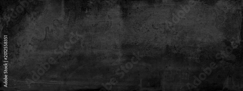 black grunge background. Dark concrete wall texture