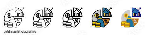 Foto Investment Icon Collection With Different Styles And Colors