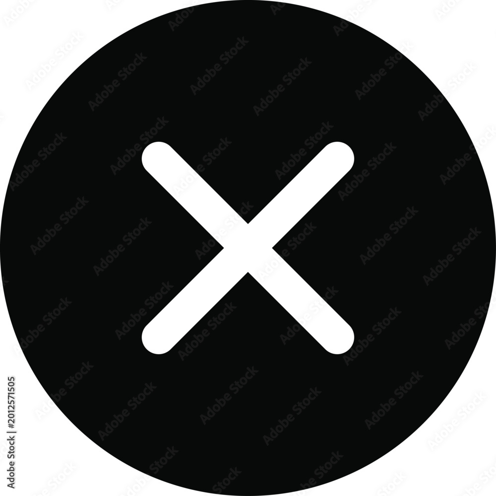 Fototapeta premium simple icon vector of tick and cross symbol. Yes, no, Correct, Wrong