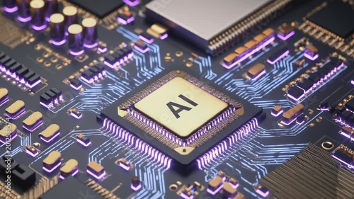 AI Artificial Intelligence powered chip computing business
