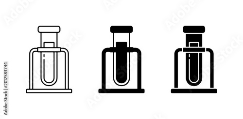 Tableau sur toile Juicer Icons Set, Fresh Fruit Juice Extractor Vector Graphics, Healthy Lifestyle