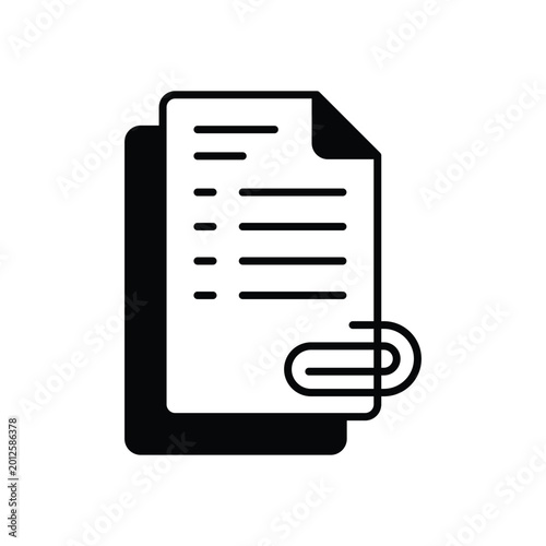 Attachment vector icon