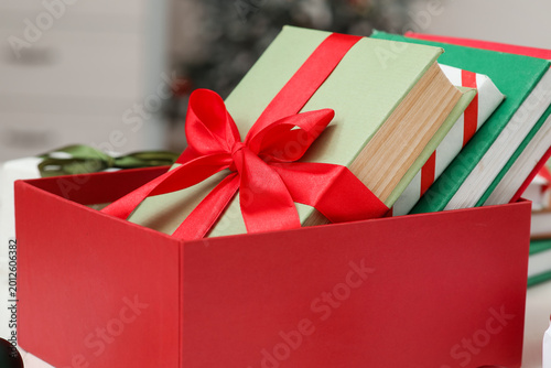Gift box with books in Chri...