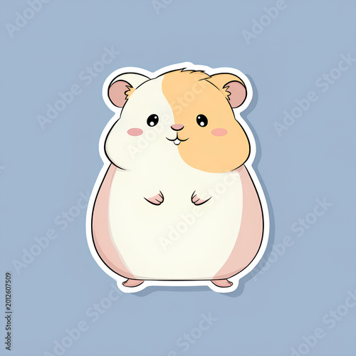 Cute Cartoon Guinea Pig and Hamster Illustrations