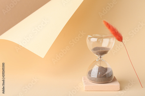 Minimal still life with gla...