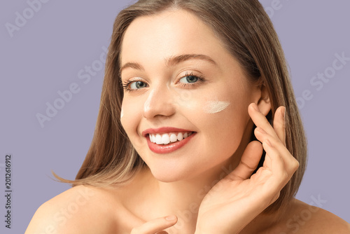 Beautiful young woman with ...