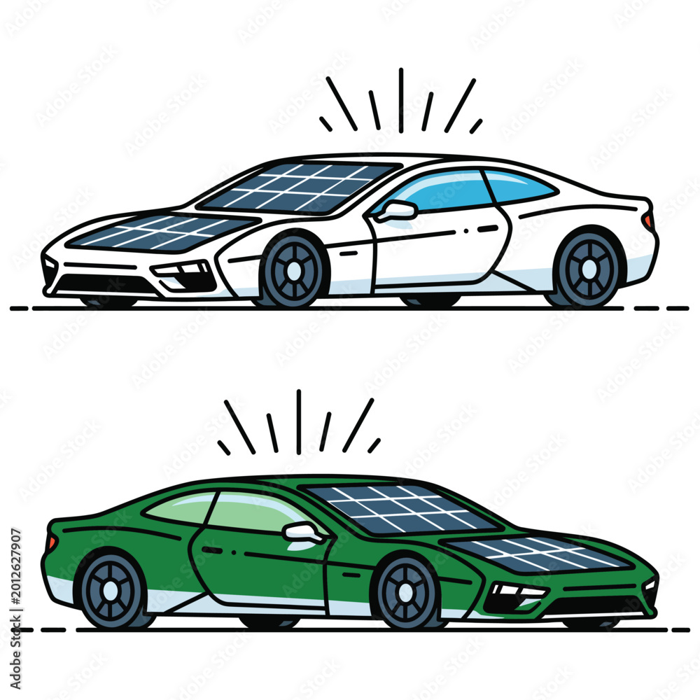 Fototapeta premium Sports Car Vector Illustration