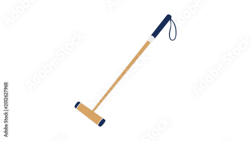 Tableau sur toile Polo mallet vector icon with editable stroke