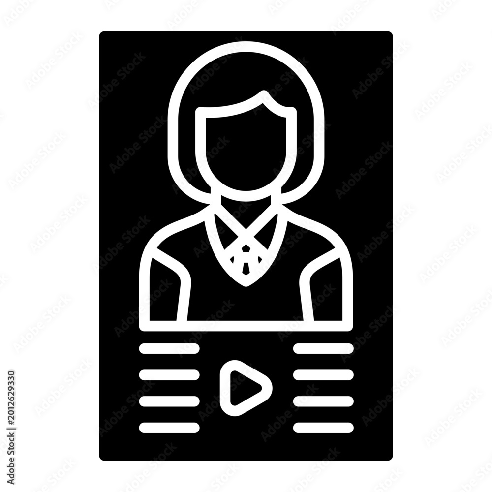 Obraz premium Movie Poster Vector Icon