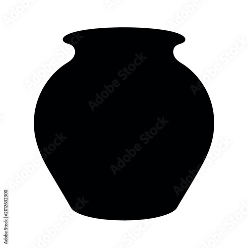 Clay Fermentation Jar Silhouette Design Concept