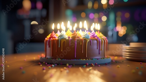 Brighten up any celebration with a beautifully crafted cake and the warm glow of flickering candles.