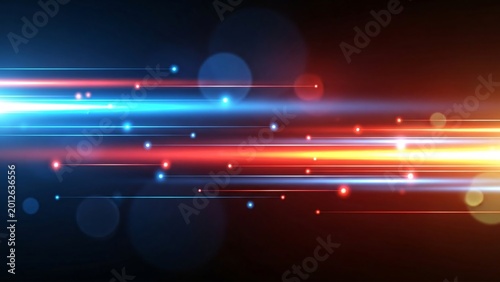 Dynamic abstract background with vibrant streaks of light in motion showcasing speed energy and modern technology themes for digital design projects