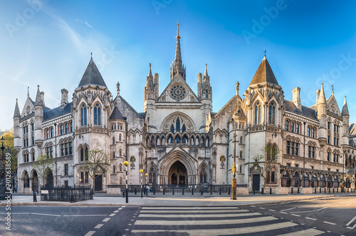 The Royal Courts of Justice in London, England, UK