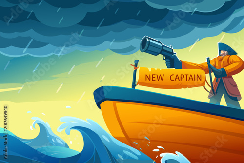 Photos Mutiny Scene With in Detailed Illustration Style, Detailed Illustration