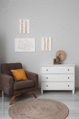 Interior of stylish living ...