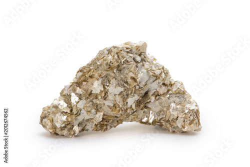 Tableau sur toile Raw Muscovite Mica Mineral Specimen with Flaky Metallic Luster