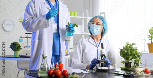 Agricultural engineers work...