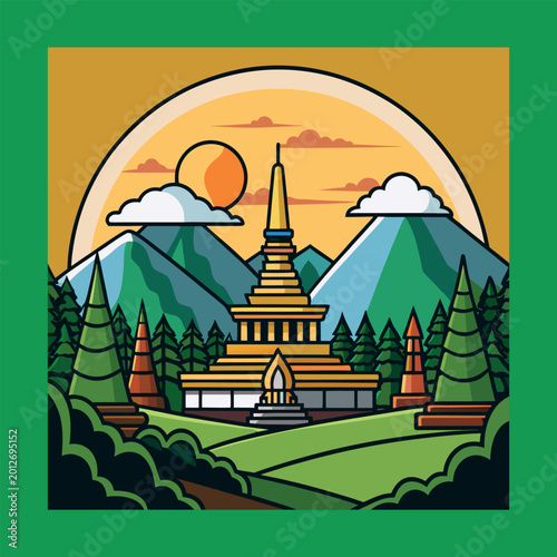 Photography Doi inthanon national park in winter at chiang mai thailand