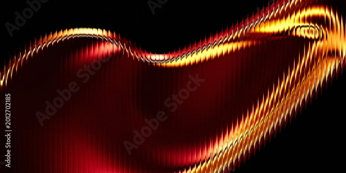 Photos Luxury 3D fluid chrome background with deep red glossy surface and ribbed glass