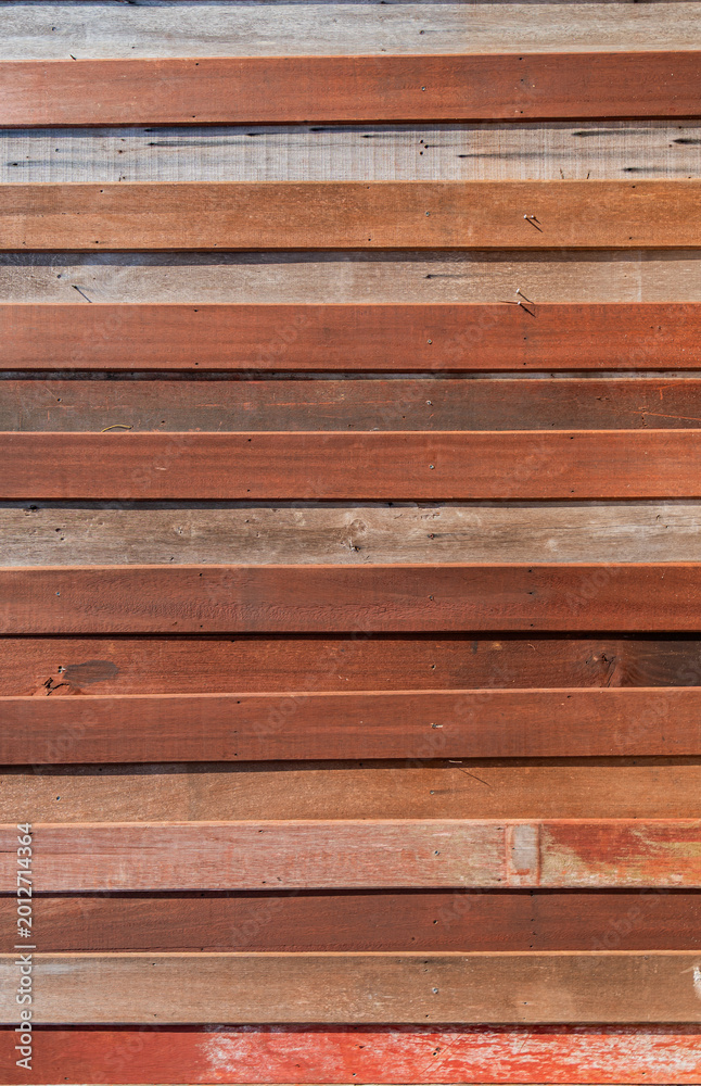 Fototapeta premium A plain wooden wall to use as a backdrop.