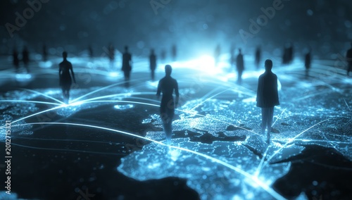 Global Network of Connected People and Data